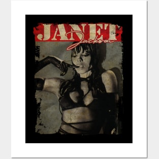 TEXTURE ART- JANET JACKSON 70S 1 Posters and Art